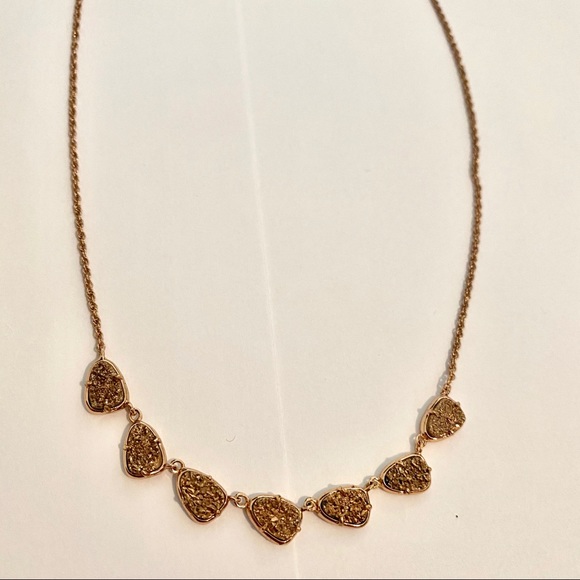 Kendra Scott Connie Necklace Rose Gold Drusy - Picture 4 of 5